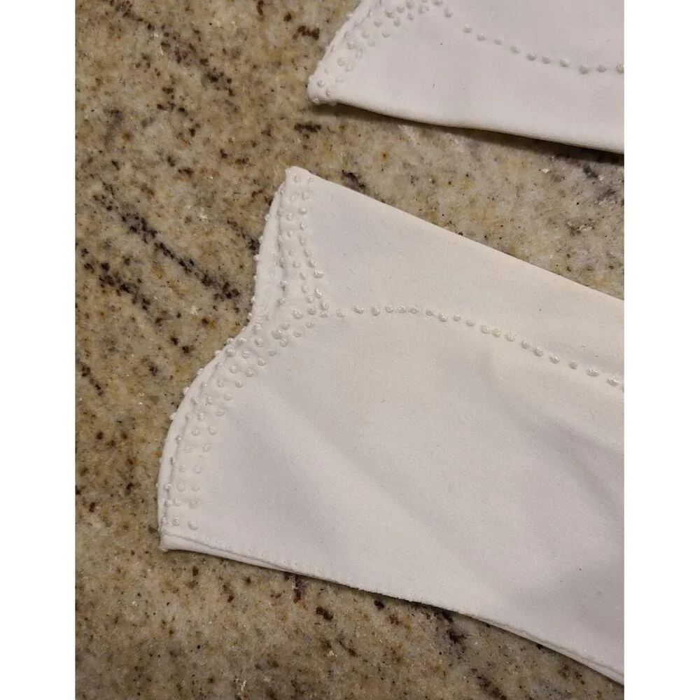 Vintage Womens Size S 6 Off-White Cotton Formal 8.5